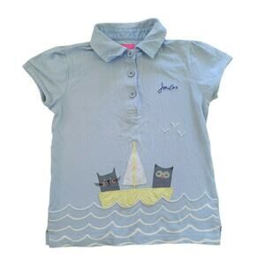 Joules Light Blue Applique Polo Shirt